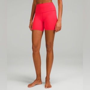 Lululemon Align Biker in Love Red 6”